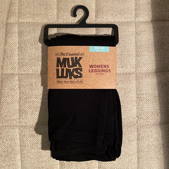 Muk Luks unlined Black Leggings. Ladies Size Small. - Picture 1 of 3